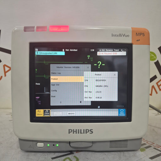 Philips Philips Intellivue MP5 - ECG, Fast SpO2, NIBP, Press, Temp Patient Monitor Patient Monitors reLink Medical