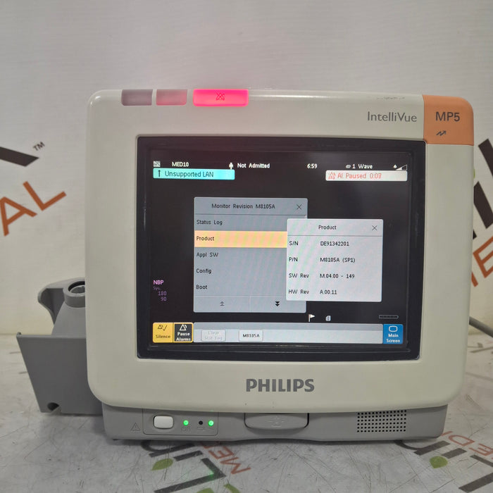Philips Philips Intellivue MP5 - ECG, Fast SpO2, NIBP, Press, Temp Patient Monitor Patient Monitors reLink Medical