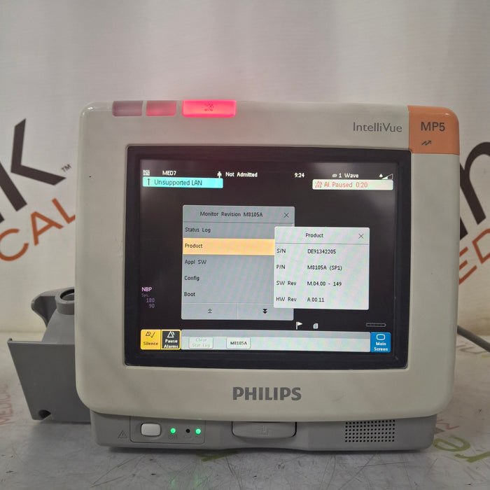 Philips Philips Intellivue MP5 - ECG, Fast SpO2, NIBP, Press, Temp Patient Monitor Patient Monitors reLink Medical