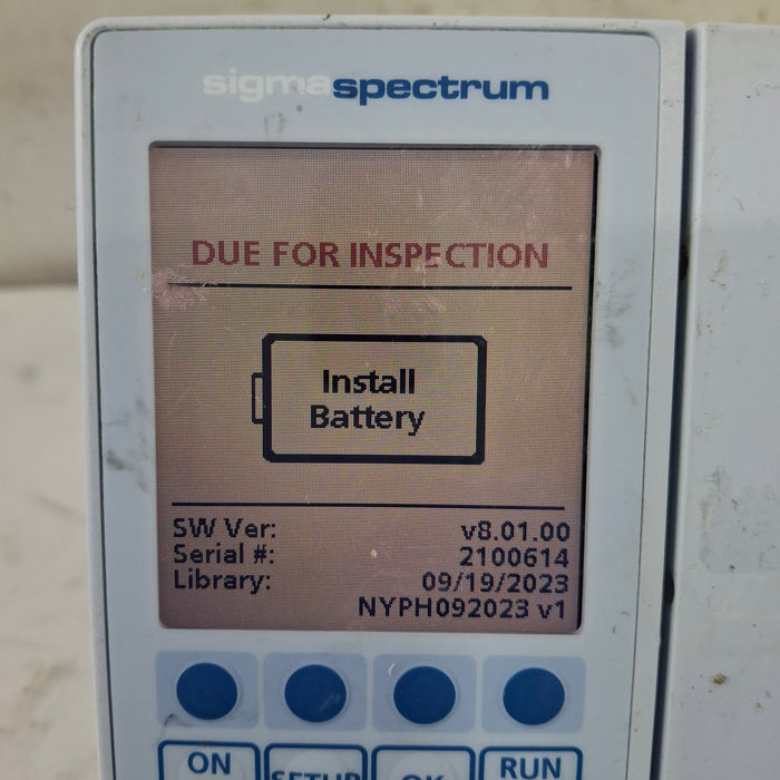 Baxter Baxter Sigma Spectrum 8.01.00 w/o Battery Infusion Pump Infusion Pump reLink Medical