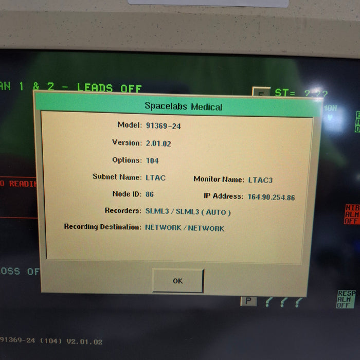 Spacelabs Healthcare Spacelabs Healthcare Ultraview SL 91369 Monitor Patient Monitors reLink Medical