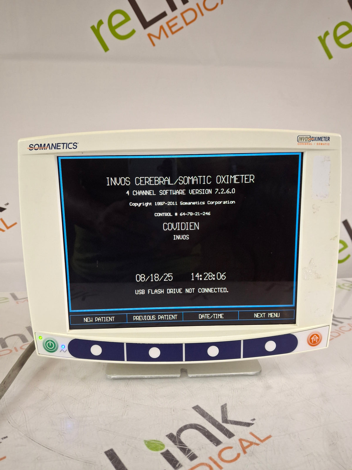 Somanetics Invos 5100C Cerebral Oximeter Monitor