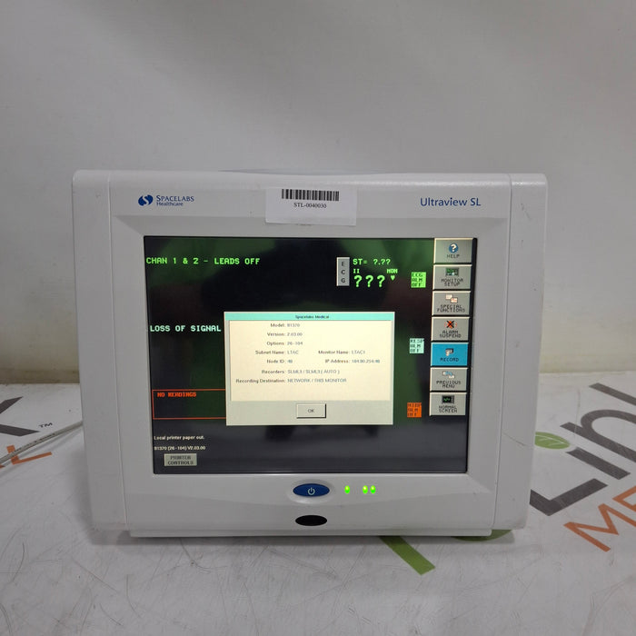 Spacelabs Healthcare Spacelabs Healthcare Ultraview SL 91370 Network Patient Monitor Patient Monitors reLink Medical