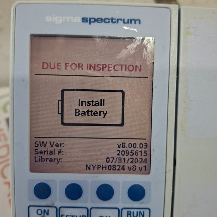 Baxter Baxter Sigma Spectrum 8.00.03 w/o Battery Infusion Pump Infusion Pump reLink Medical