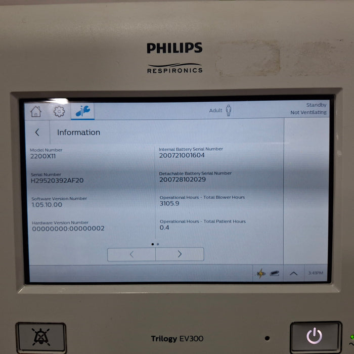 Philips Trilogy EV300 Ventilator
