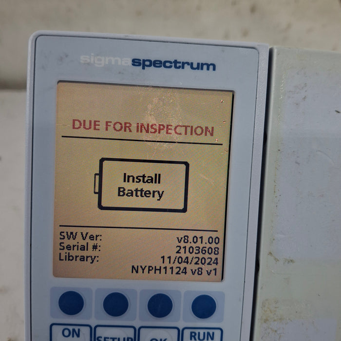 Baxter Baxter Sigma Spectrum 8.01.00 w/o Battery Infusion Pump Infusion Pump reLink Medical