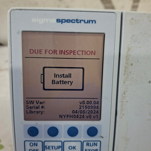 Baxter Baxter Sigma Spectrum 8.00.04 w/o Battery Infusion Pump Infusion Pump reLink Medical