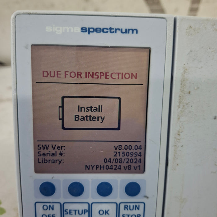 Baxter Baxter Sigma Spectrum 8.00.04 w/o Battery Infusion Pump Infusion Pump reLink Medical
