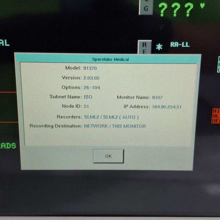 Spacelabs Healthcare Ultraview SL 91370 Network Patient Monitor