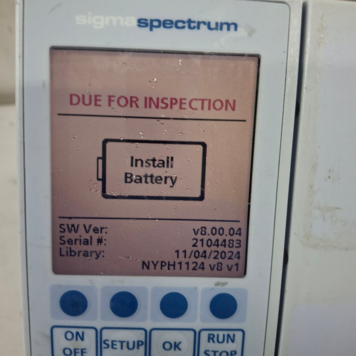 Baxter Baxter Sigma Spectrum 8.00.04 w/o Battery Infusion Pump Infusion Pump reLink Medical