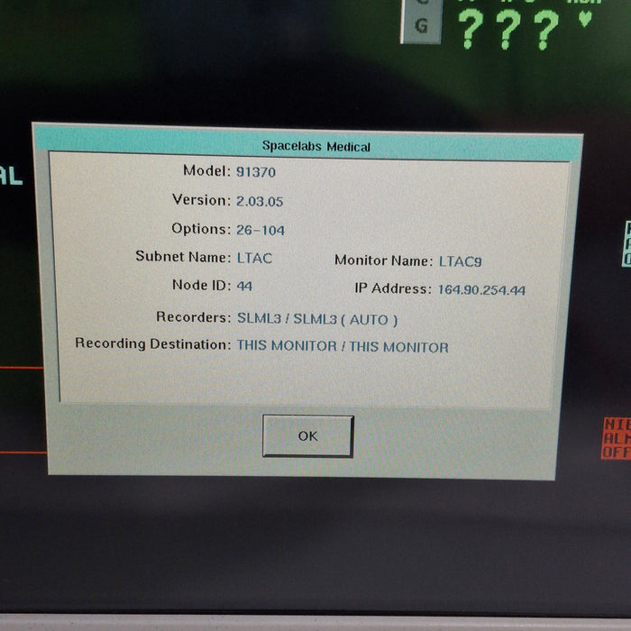 Spacelabs Healthcare Spacelabs Healthcare Ultraview SL 91370 Network Patient Monitor Patient Monitors reLink Medical