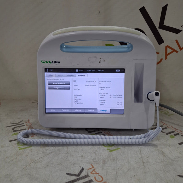 Welch Allyn Connex 6500 65NTXX - Nellcor SpO2, SureTemp Vital Signs Monitor