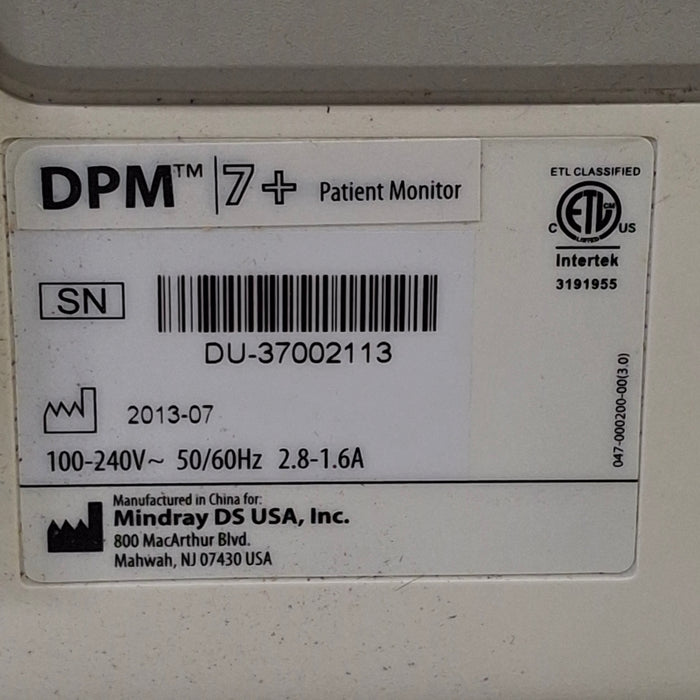 Mindray DPM7+ Patient Monitor