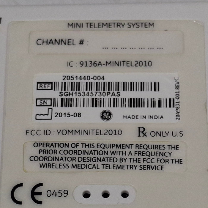 GE Healthcare GE Healthcare 9136A-Minitel 2010 Mini Telemetry System Patient Monitors reLink Medical