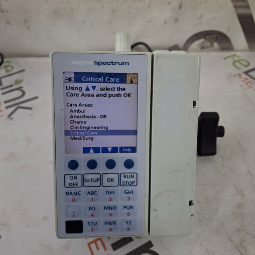 Baxter Baxter Sigma Spectrum 6.02.07 with B/G Battery Infusion Pump Infusion Pump reLink Medical