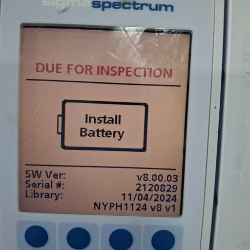 Baxter Baxter Sigma Spectrum 8.00.03 w/o Battery Infusion Pump Infusion Pump reLink Online