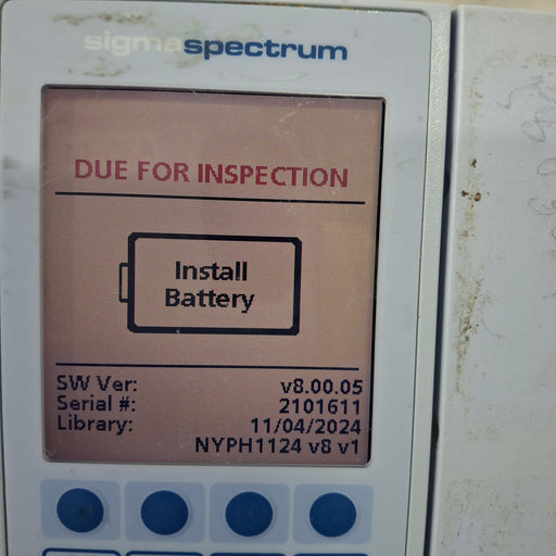 Baxter Baxter Sigma Spectrum 8.00.05 w/o Battery Infusion Pump Infusion Pump reLink Medical