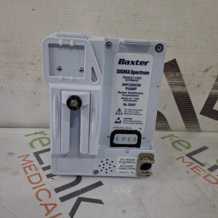 Baxter Baxter Sigma Spectrum 8.00.05 w/o Battery Infusion Pump Infusion Pump reLink Medical