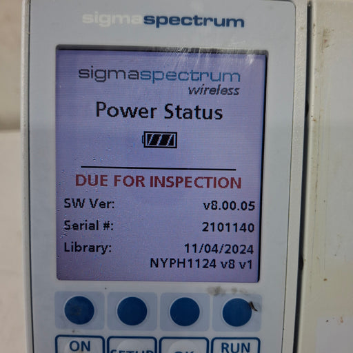 Baxter Baxter Sigma Spectrum 8.00.05 w/o Battery Infusion Pump Infusion Pump reLink Medical