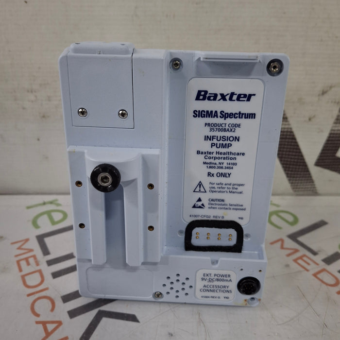 Baxter Baxter Sigma Spectrum 8.01.00 w/o Battery Infusion Pump Infusion Pump reLink Medical