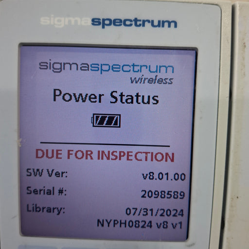 Baxter Baxter Sigma Spectrum 8.01.00 w/o Battery Infusion Pump Infusion Pump reLink Medical