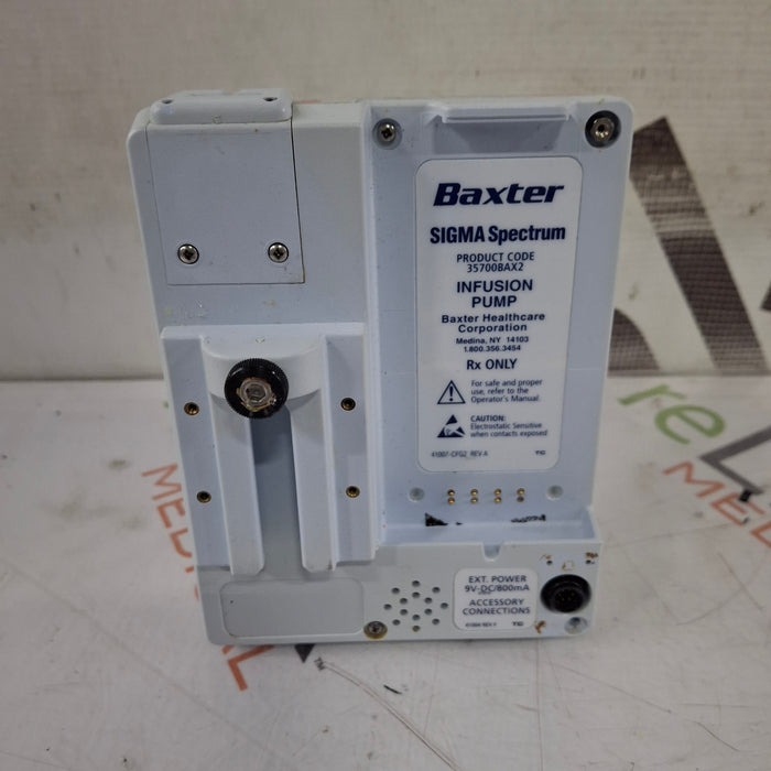 Baxter Sigma Spectrum 8.00.04 w/o Battery Infusion Pump