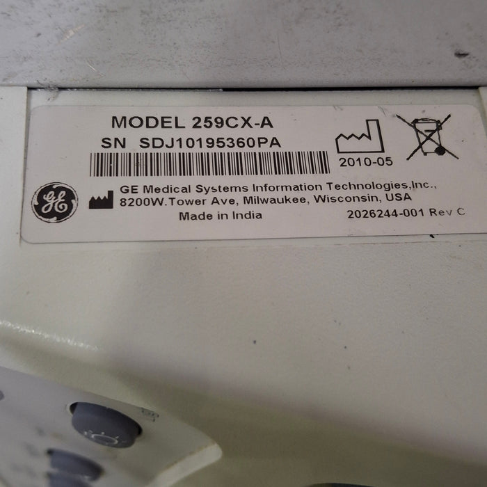 GE Healthcare GE Healthcare Corometrics 250cx Series Model 259cx-a Fetal Monitor Patient Monitors reLink Medical