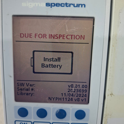 Baxter Baxter Sigma Spectrum 8.01.00 w/o Battery Infusion Pump Infusion Pump reLink Medical