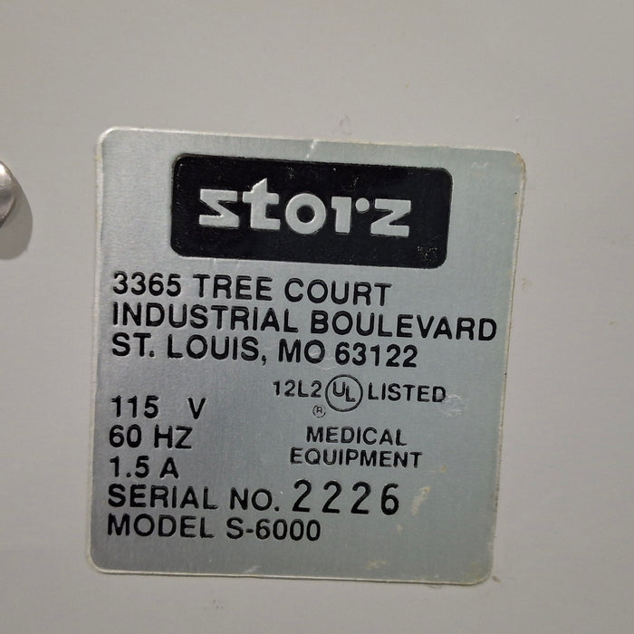 Karl Storz Karl Storz S-6000 Lightsource Rigid Endoscopy reLink Medical