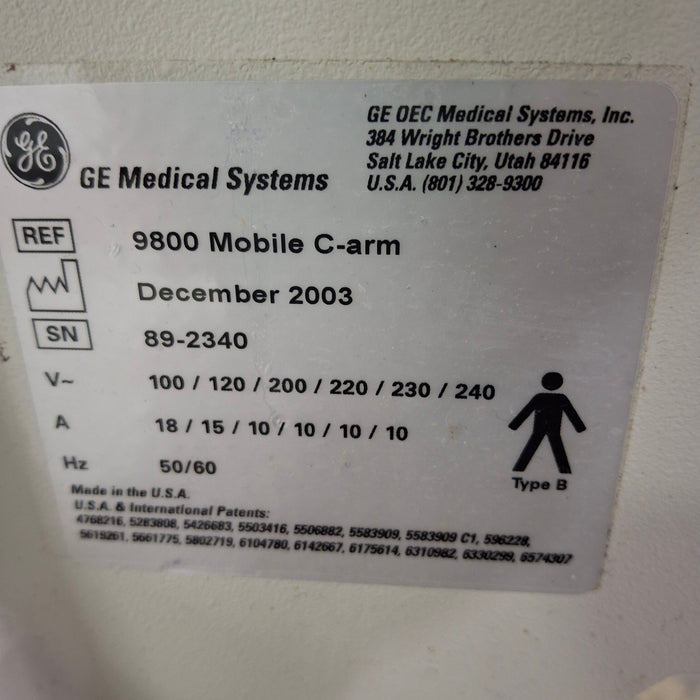 OEC Medical Systems OEC Medical Systems 9800 Plus C-Arm C-Arms & Tables reLink Medical