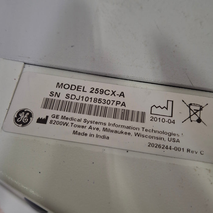 GE Healthcare Corometrics 250cx Series Model 259cx-a Fetal Monitor