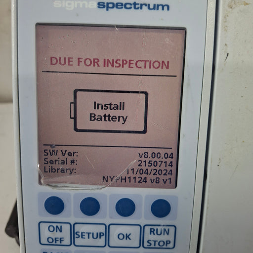 Baxter Baxter Sigma Spectrum 8.00.04 w/o Battery Infusion Pump Infusion Pump reLink Medical