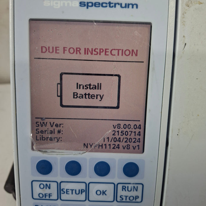 Baxter Baxter Sigma Spectrum 8.00.04 w/o Battery Infusion Pump Infusion Pump reLink Medical