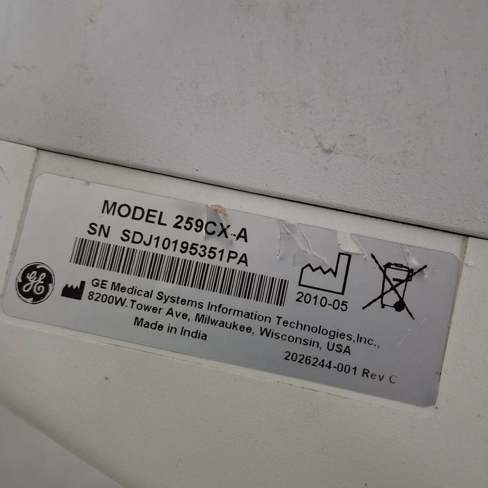 GE Healthcare Corometrics 250cx Series Model 259cx-a Fetal Monitor