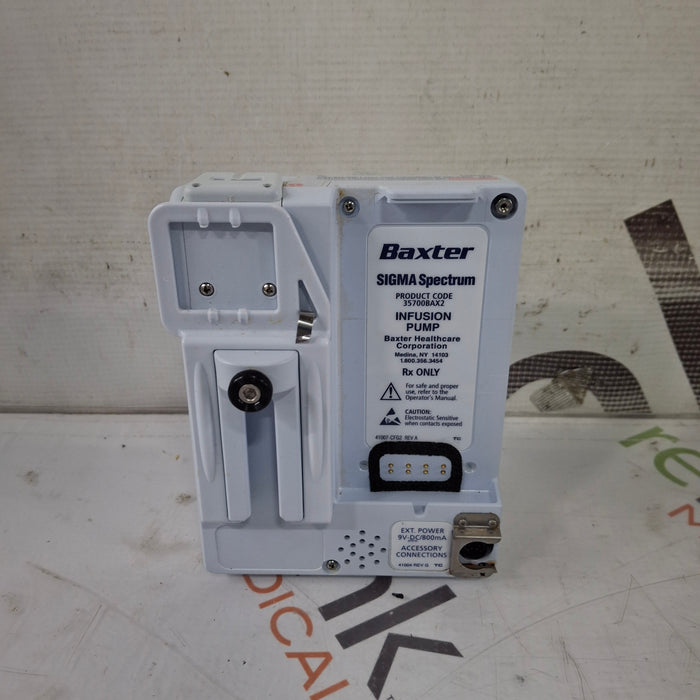 Baxter Sigma Spectrum 8.01.00 w/o Battery Infusion Pump