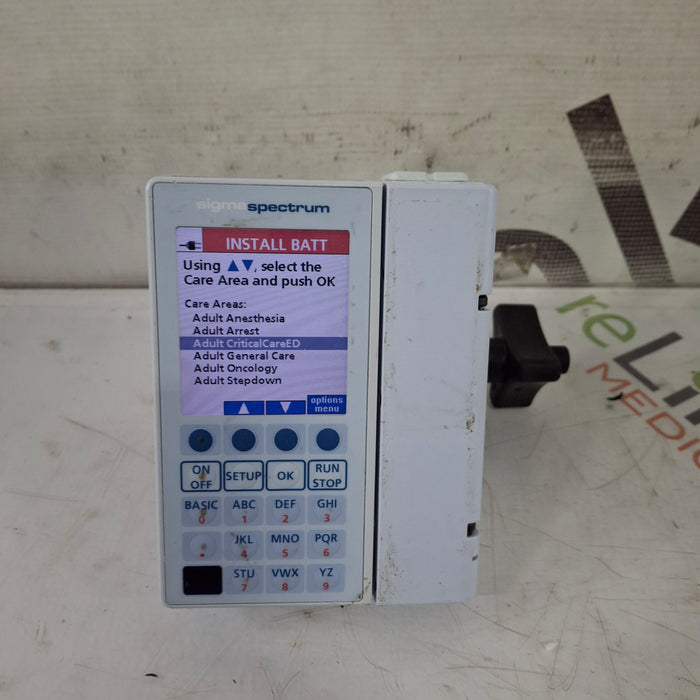 Baxter Sigma Spectrum 8.01.00 w/o Battery Infusion Pump