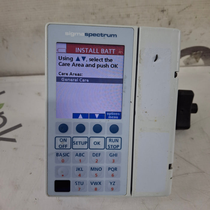 Baxter Sigma Spectrum 8.01.00 w/o Battery Infusion Pump