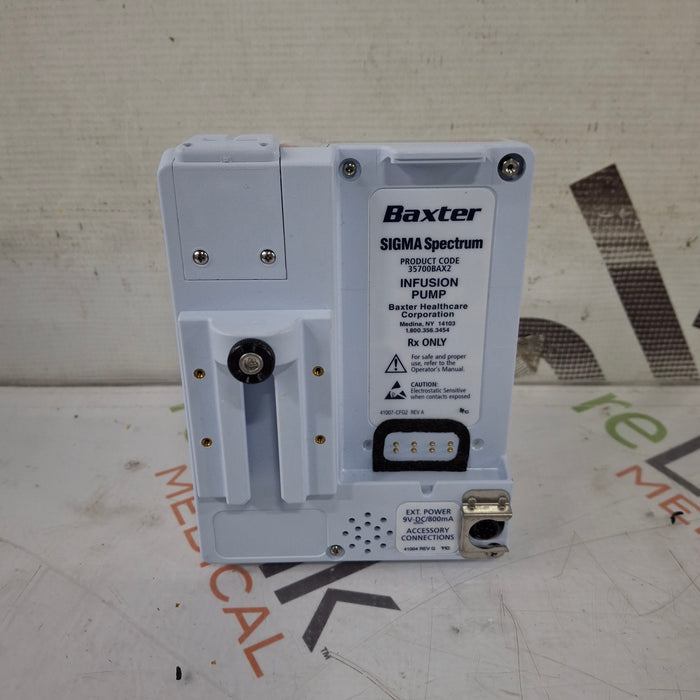 Baxter Sigma Spectrum 8.01.00 w/o Battery Infusion Pump