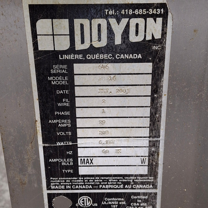 Doyon Doyon FC-16 Conveyor Oven Restaurant Equipment reLink Medical
