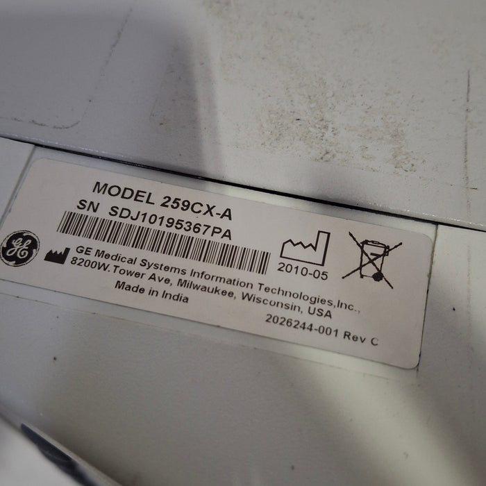 GE Healthcare Corometrics 250cx Series Model 259cx-a Fetal Monitor