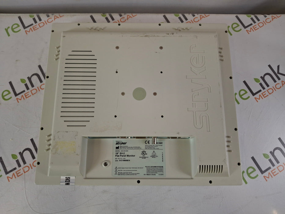 Stryker Stryker SV2 19" Monitor Surgical Equipment reLink Medical