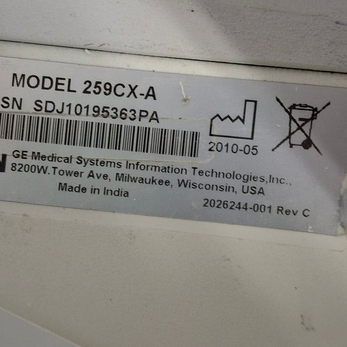 GE Healthcare GE Healthcare Corometrics 250cx Series Model 259cx-a Fetal Monitor Patient Monitors reLink Medical
