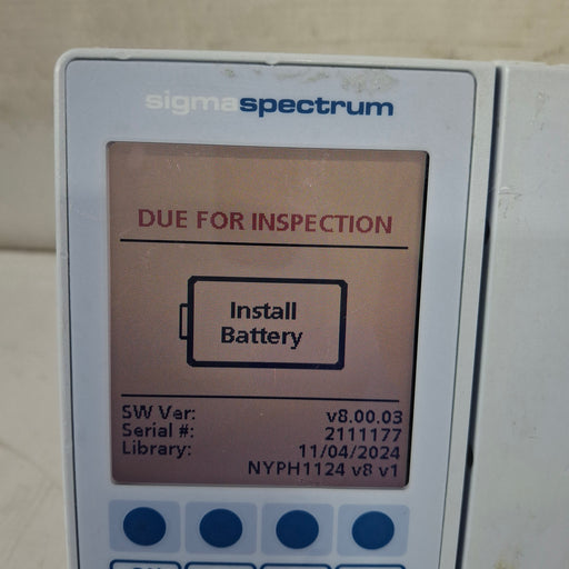 Baxter Baxter Sigma Spectrum 8.00.03 w/o Battery Infusion Pump Infusion Pump reLink Medical