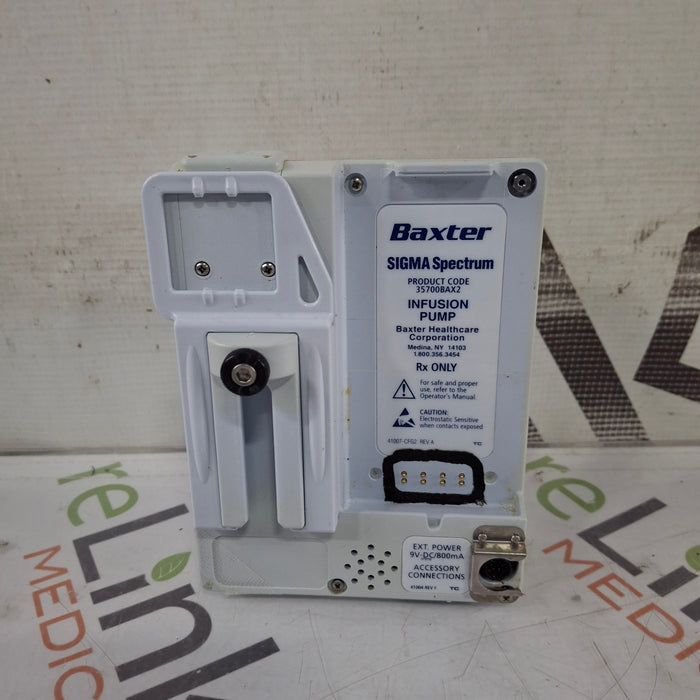 Baxter Baxter Sigma Spectrum 8.00.03 w/o Battery Infusion Pump Infusion Pump reLink Medical