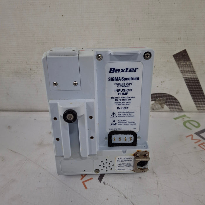 Baxter Baxter Sigma Spectrum 8.01.00 w/o Battery Infusion Pump Infusion Pump reLink Medical
