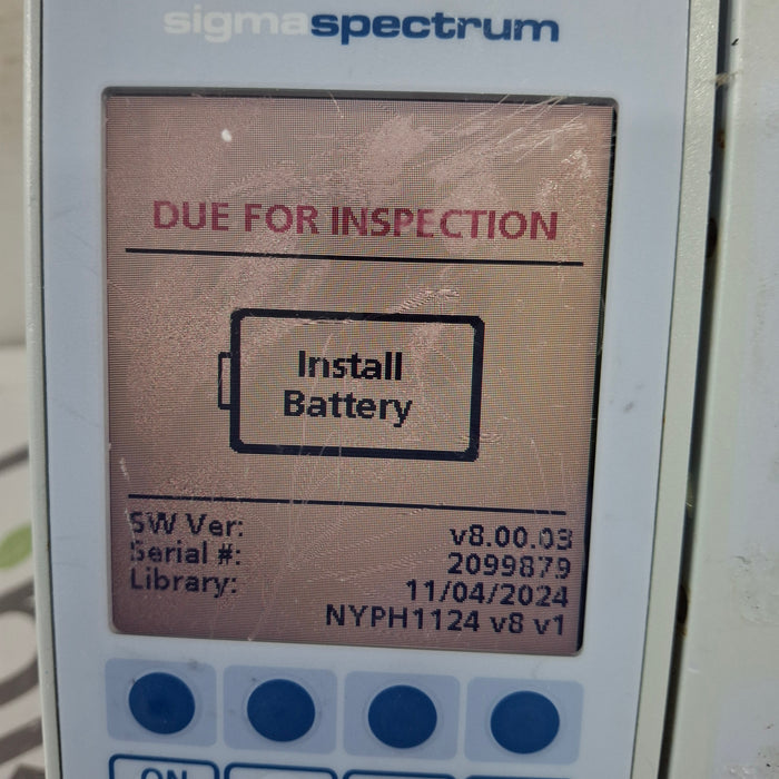 Baxter Baxter Sigma Spectrum 8.00.03 w/o Battery Infusion Pump Infusion Pump reLink Medical