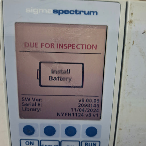 Baxter Baxter Sigma Spectrum 8.00.03 w/o Battery Infusion Pump Infusion Pump reLink Medical