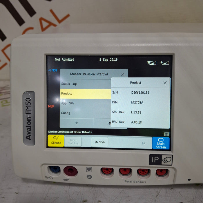 Philips Avalon FM50 Fetal Monitor