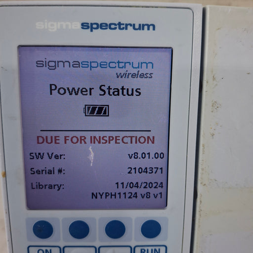 Baxter Baxter Sigma Spectrum 8.01.00 w/o Battery Infusion Pump Infusion Pump reLink Medical