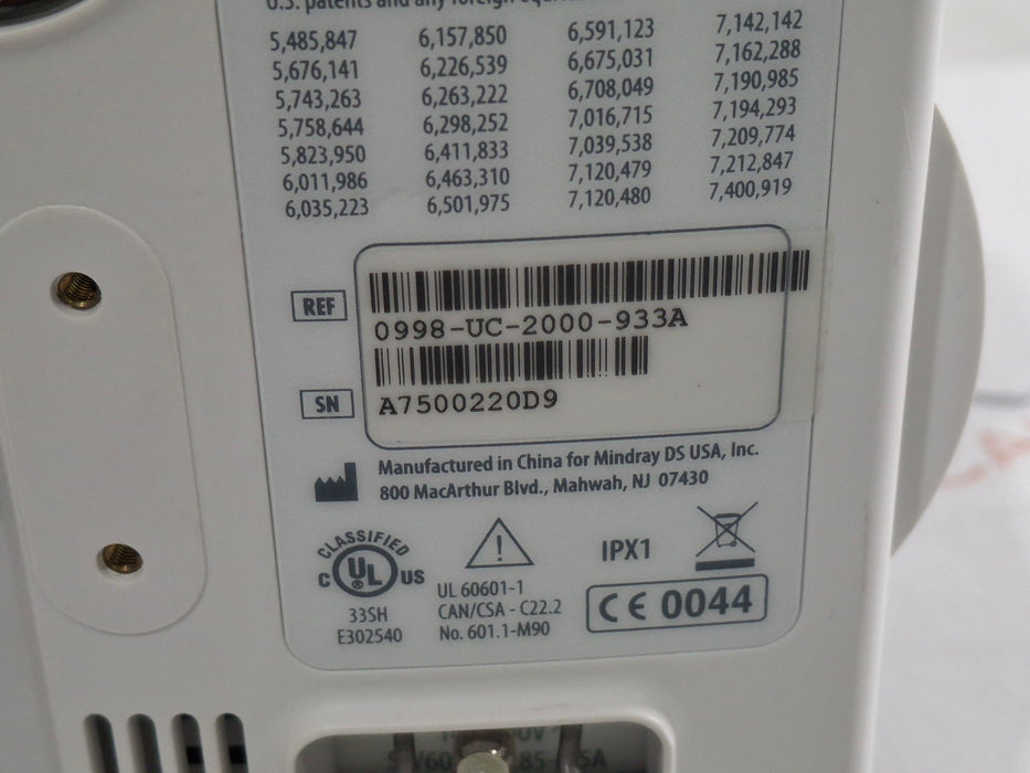 Mindray Mindray Datascope Accutorr V Vital Signs Monitor Patient Monitors reLink Medical